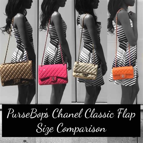 chanel bag big size|chanel small vs medium flap.